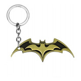 Llavero Batman Logo Dc Comics Metálico Original Dorado Negro