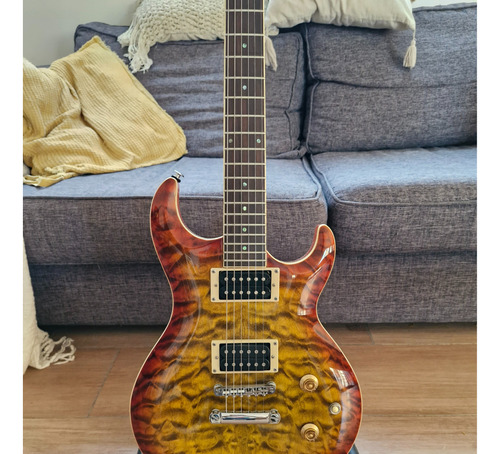 Guitarra Tipo Prs Se Samick Ultramatic Con Dimarzio Titan