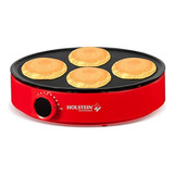 Holstein Housewares - Compact Crepe Maker, Red - Conveniente