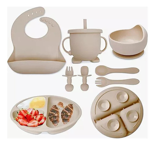 Kit De Alimentación De Silicona For Bebés Buba Food U.