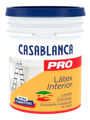 Latex Casablanca Pro Interior Blanco 10 Lts Serrentino
