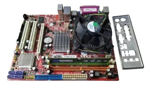 Placa Mãe Msi G31m3-l 2 Gb Ram C/ Espelho Ddr3