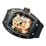 Reloj Especial Calavera De Pulso En Goma Para Hombre