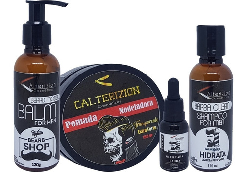 Kit Pomada +3 Oleo +3 Balm +3 Shampoo 3x1 Valor De Atacado 