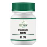 60 Cápsulas Incolor Itraconazol 100mg - Uso Veterinário