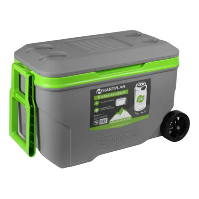 Hielera Hartplas Everest Adventure 52qt 80 Latas Con Ruedas Gris\u002FVerde | Meses sin interés