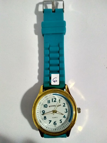 Reloj De Pulsera Michael Kors Turquesa Nro 6