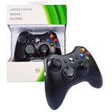 Kit Joystick Sem Fio Xbox 360 Black + Kit Charge/play P/ Pc