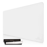 Pad De Escritorio Deocopia 80x40cm Cuero Blanco Lavable