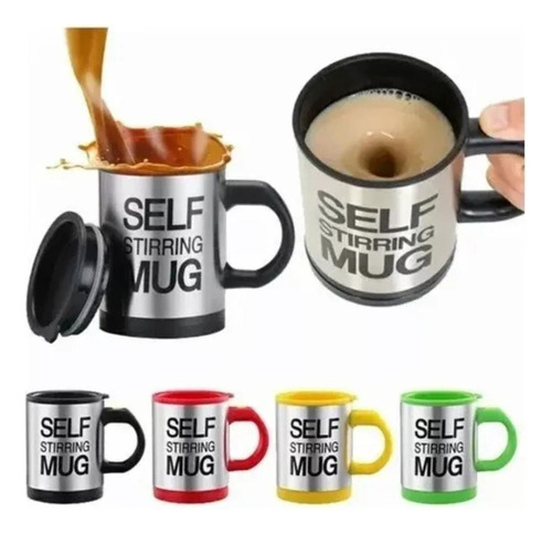 Pack X3 Vaso Taza Café Batidor Automático Self Stirring Mug