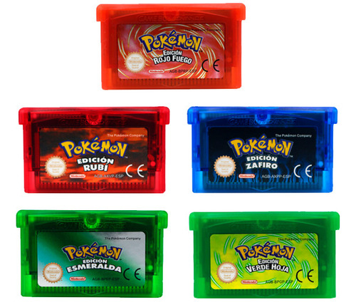 Colección Pokemon Gba Gameboy Advance Español 5 Juegos Full