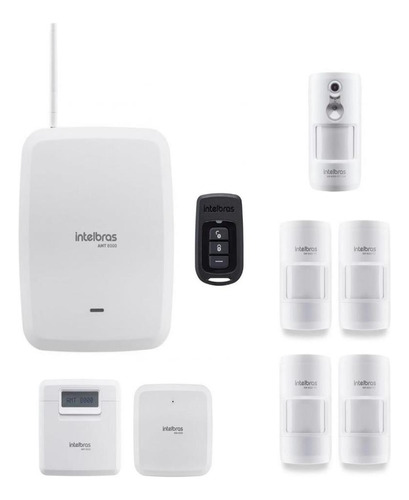 Kit Alarme Amt8000 Intelbras Central S/ Fio E Wi-fi 5 Sensor