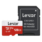 Tarjeta Micro Sd Lexar E-series 128 Gb, Tarjeta Memoria Con