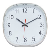 Relógio Parede Cozinha Moderno Grande Prata - 29.5x29.5cm