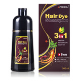 Shampoo Tinte 3 En 1 Cubre Canas , 500ml ,castaño Cafe Claro