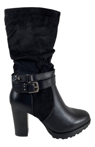 Botin Via Uno Negro Numero 35 Al 40 Liquidacion