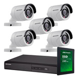 Kit Seguridad Hikvision 8+1tb+ 5 Camaras 2mp Vigilancia M3k