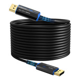 Cable De Fibra Óptica Dp Largo De 8k Cable Displayport 1.4 D