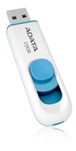 Memoria Usb 2.0 Adata Ac008-16g-rwe 16 Gb Blanco Azul