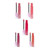 Kit 5 Labiales Maybelline Super Stay Matte Ink