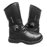 Botas Alpina Touring Protecciones Cuero Eco Motociclista Cuo