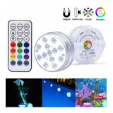Luces Led Piscina Sumergibles Led Control Remoto Multicolor