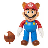 Super Mario Bros Mapache Con Super Hoja 10cm Nintendo Jakks