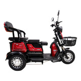 Triciclo Elétrico - Smart Pam - 800w 48v 28ah - Vermelho -