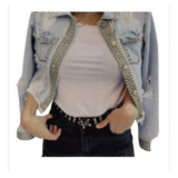 Campera Jeans Con Tachas 