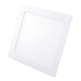 Luminario Tipo Plafon Extra Plano Cuadrado 24w Luz Cálida Color Blanco