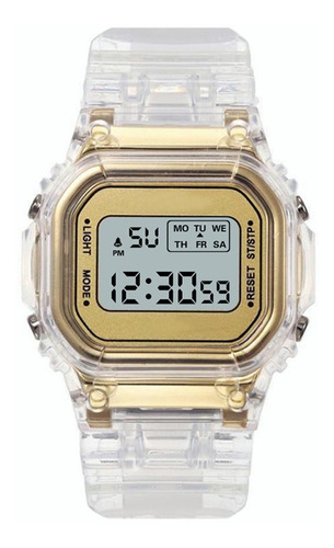 Reloj Digital Cronómetro Alarma Unisex Luz Deportivo