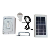 Set Planta Solar Recargable Bombillos Linterna Camping Usb