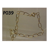 ##039p - Pulseira Em Ouro 18k - 3,1 Gramas - Elos 1 X 1