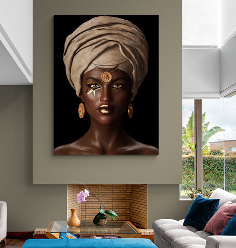 Cuadro Lienzo Tayrona Pintura Mujeres Africanas 001 30x40cm