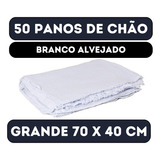 Pano De Chão Grande Branco 70x40cm Kit Com 50 Saco Duplo Ec