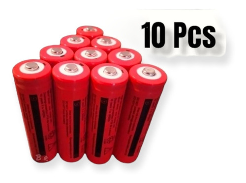 X10 Baterias 18650 Recargables 3.7v 8800 Mah Para Linterna 