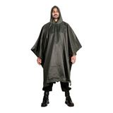 Poncho Tático Eb Emborrachado Capa De Chuva Impermeável