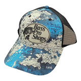 Gorra Bass Pro Shops Camuflaje Azul Truetimber Goma 