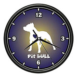 Love Pit Bulls Reloj De Pared Pitbulls Criador De Perros Ama