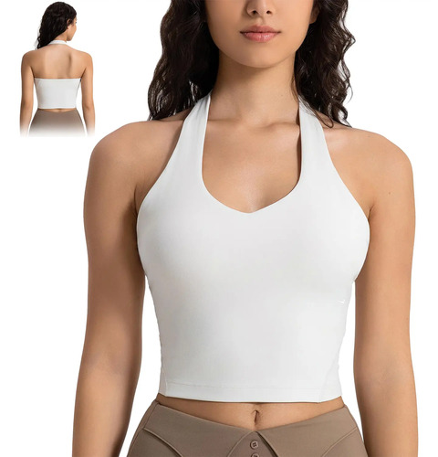 Sujetador Deportivo Para Mujer, Top De Yoga Con Cuello En V | MercadoLibre