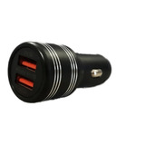 Cargador Carga Rápida 36w Carro Doble Puerto Usb + Cable V8