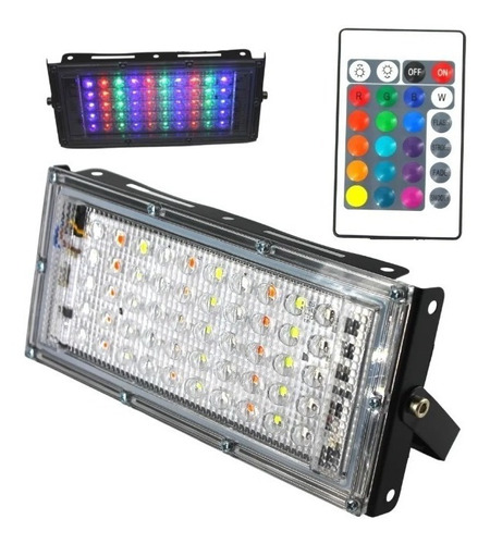 Paquete De 30 Reflector  Led Rgb 30w Multicolor Con Control