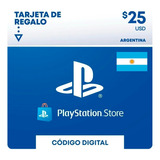 Tarjeta Psn 25 Usd Gift Card Ps4 Argentina Entrega Inmediata