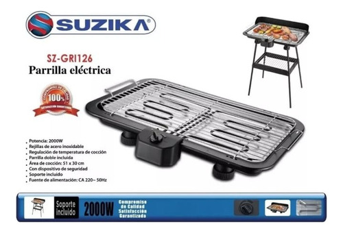 Parrilla Electrica Suzika Sz Gri126