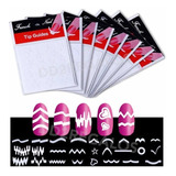 Stickers X6 Para Uñas Francesitas Dibujos Surtidos Deco Nail