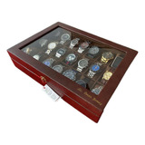Elegante Caja Para 21 Relojes Personalizados Guardatempo
