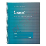 Cuaderno Pentagramado Leonard A4 Espiralado De 50 Hojas