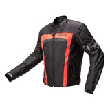 Campera Ninetoone Cordura City Rojo Y Negro