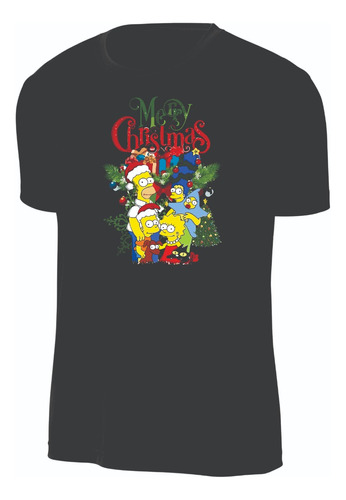 Camisetas Navidad Los Simpson Merry Christmas Adulto Y Niño