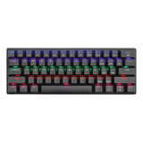 Teclado Gamer T-dagger Arena T-tgk321 Brown Español Rainbow Color Del Teclado Negro Idioma Español Latinoamérica